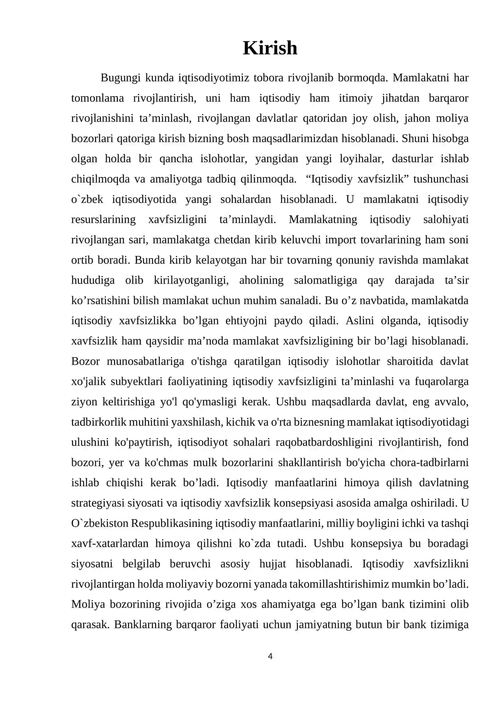 Shaxs manfaatlariga ta`sir e`tuvchi iqtisodiy tahdidlar 3