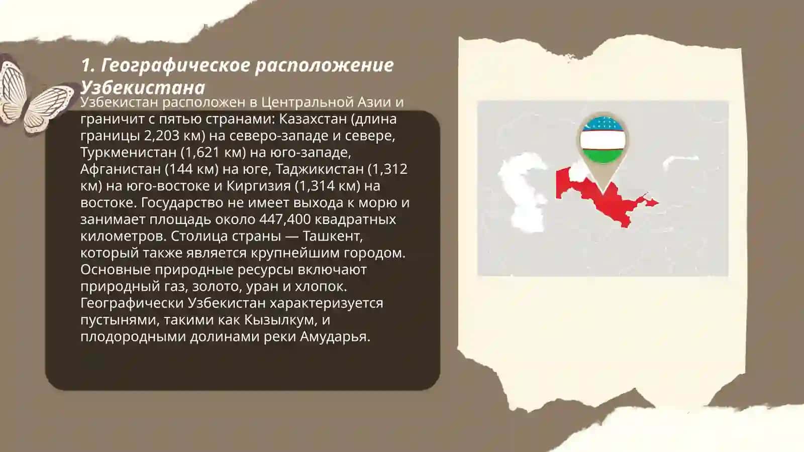 Карта Узбекистана 3