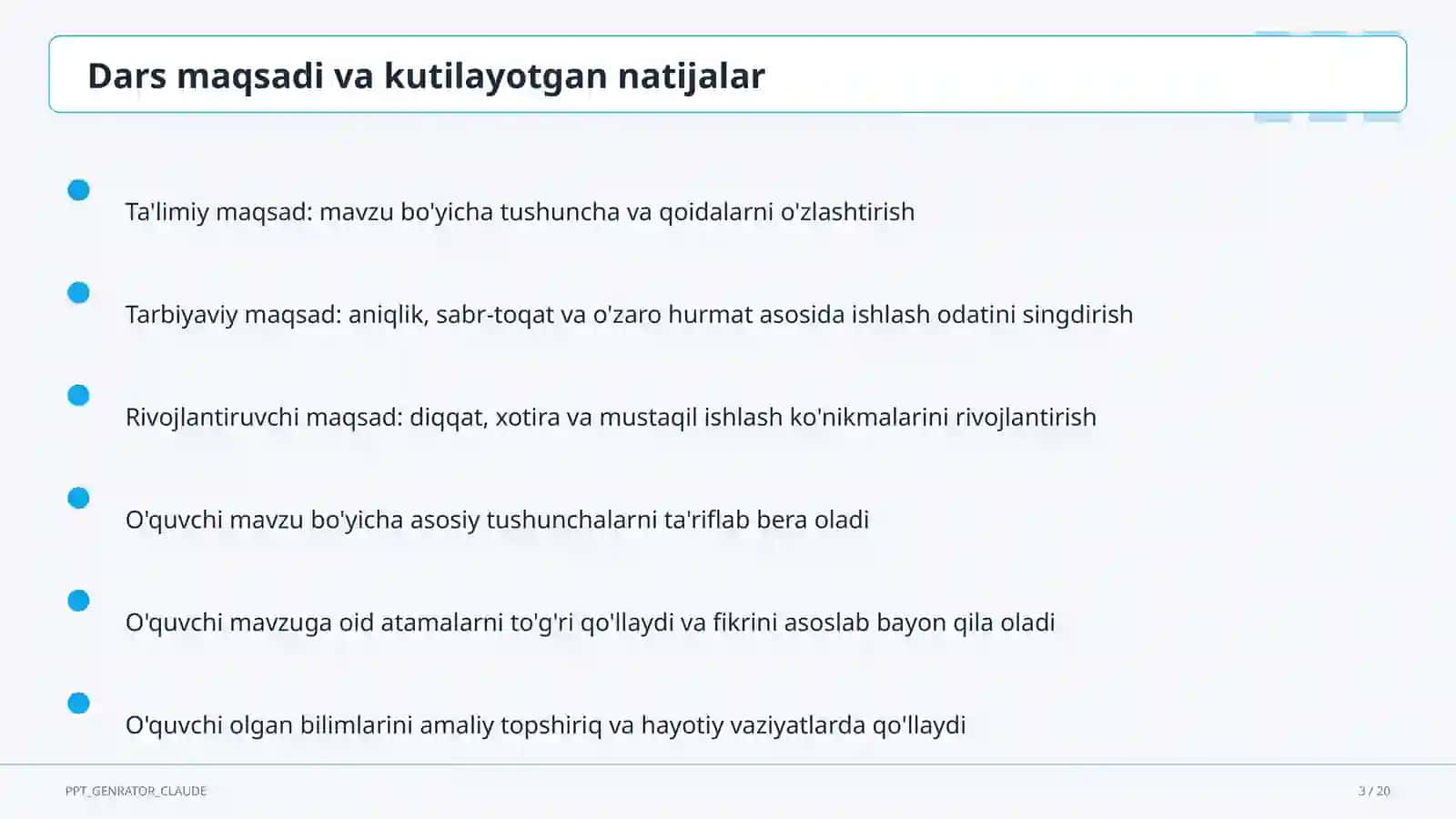 Startap va tadbirkorlik loyihasi (11-sinf) 3