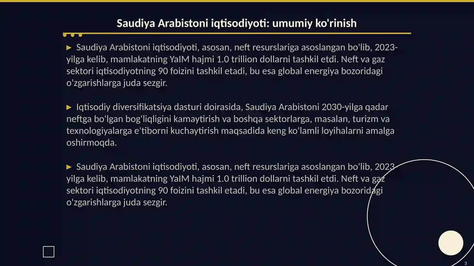 Saudiya Arabistoni iqtisodiyoti 2024-2025 3