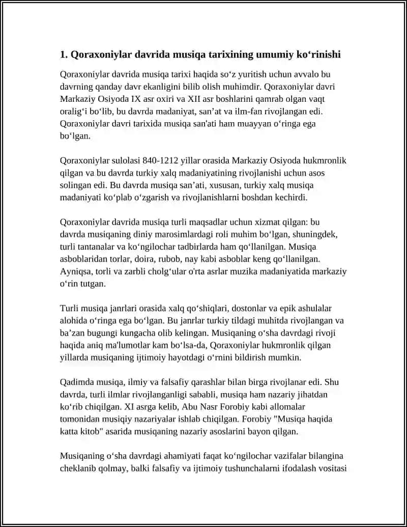 QORAXONIYLAR MAMLAKATI MUSIQA TARIYXI 3