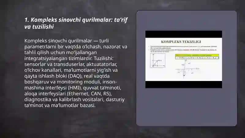Kompleks sinovchi qurilmalar 3