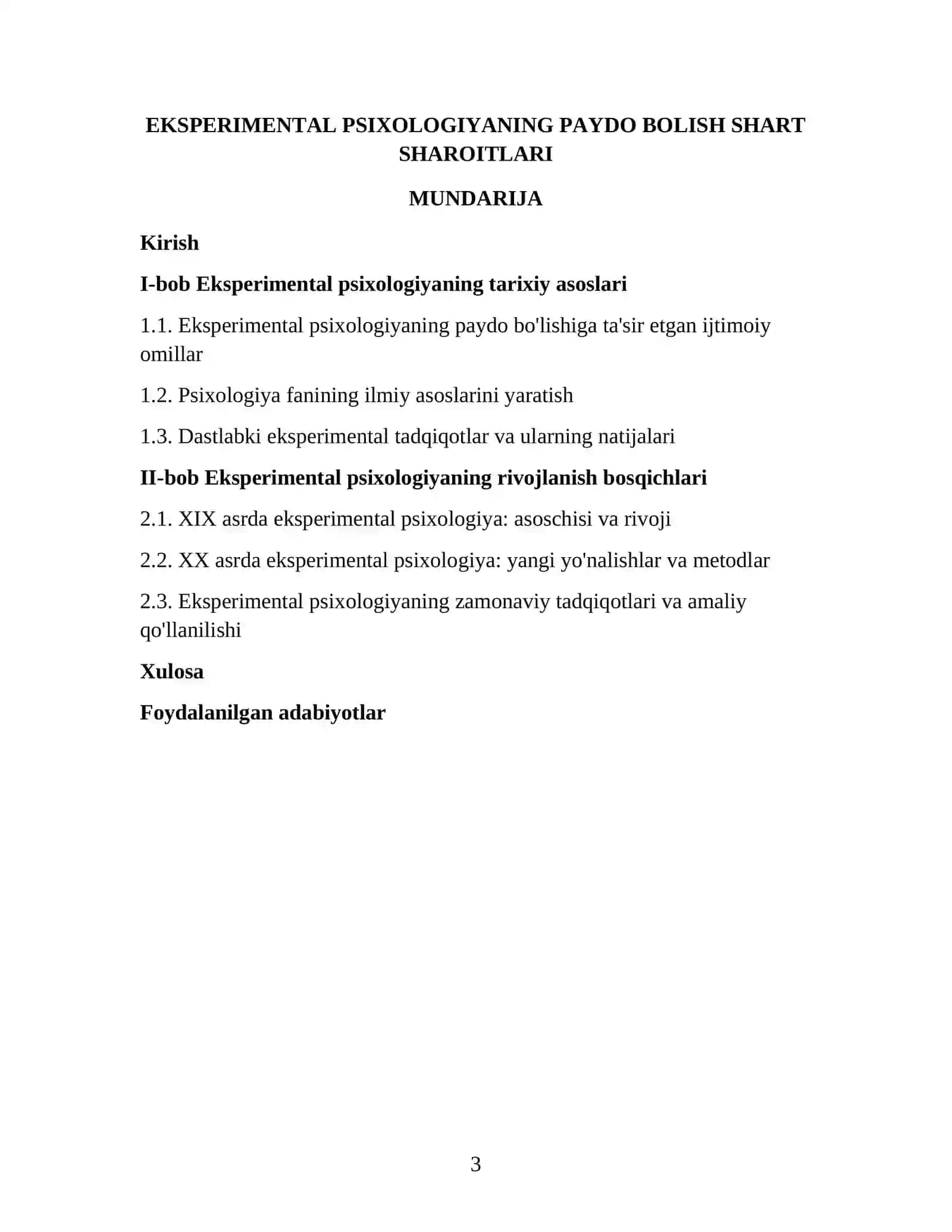 EKSPERIMENTAL PSIXOLOGIYANING PAYDO BOLISH SHART SHAROITLARI 3
