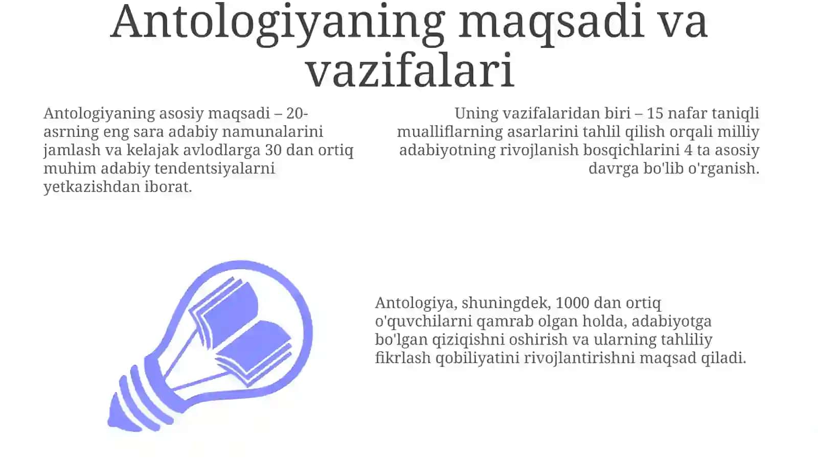 Antologiyaning yõnalishlari va mohiyati 3