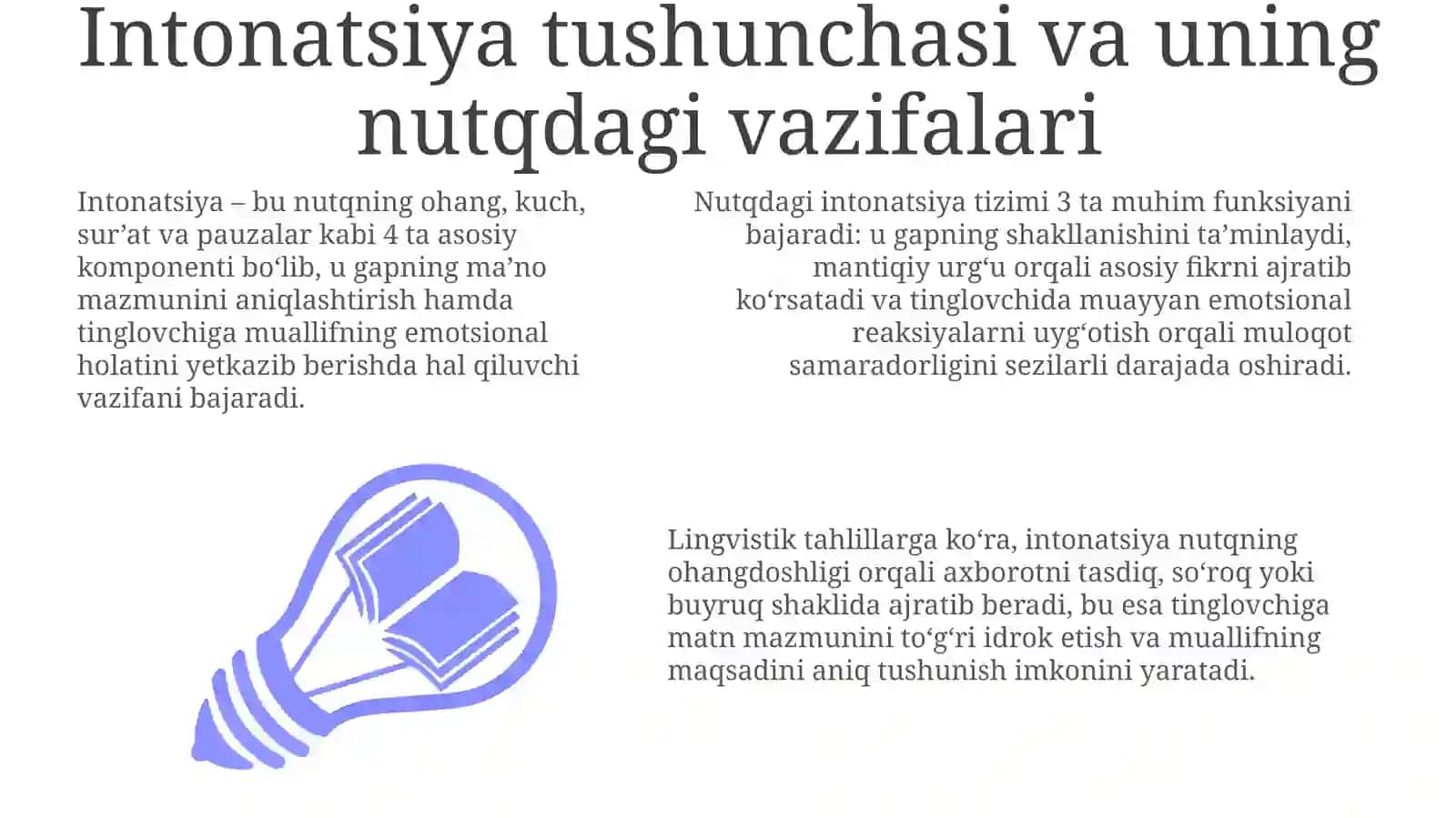 Intonatsiya temp va ritm-Ifodali o'qishning asosiy vositalari sifatida 3