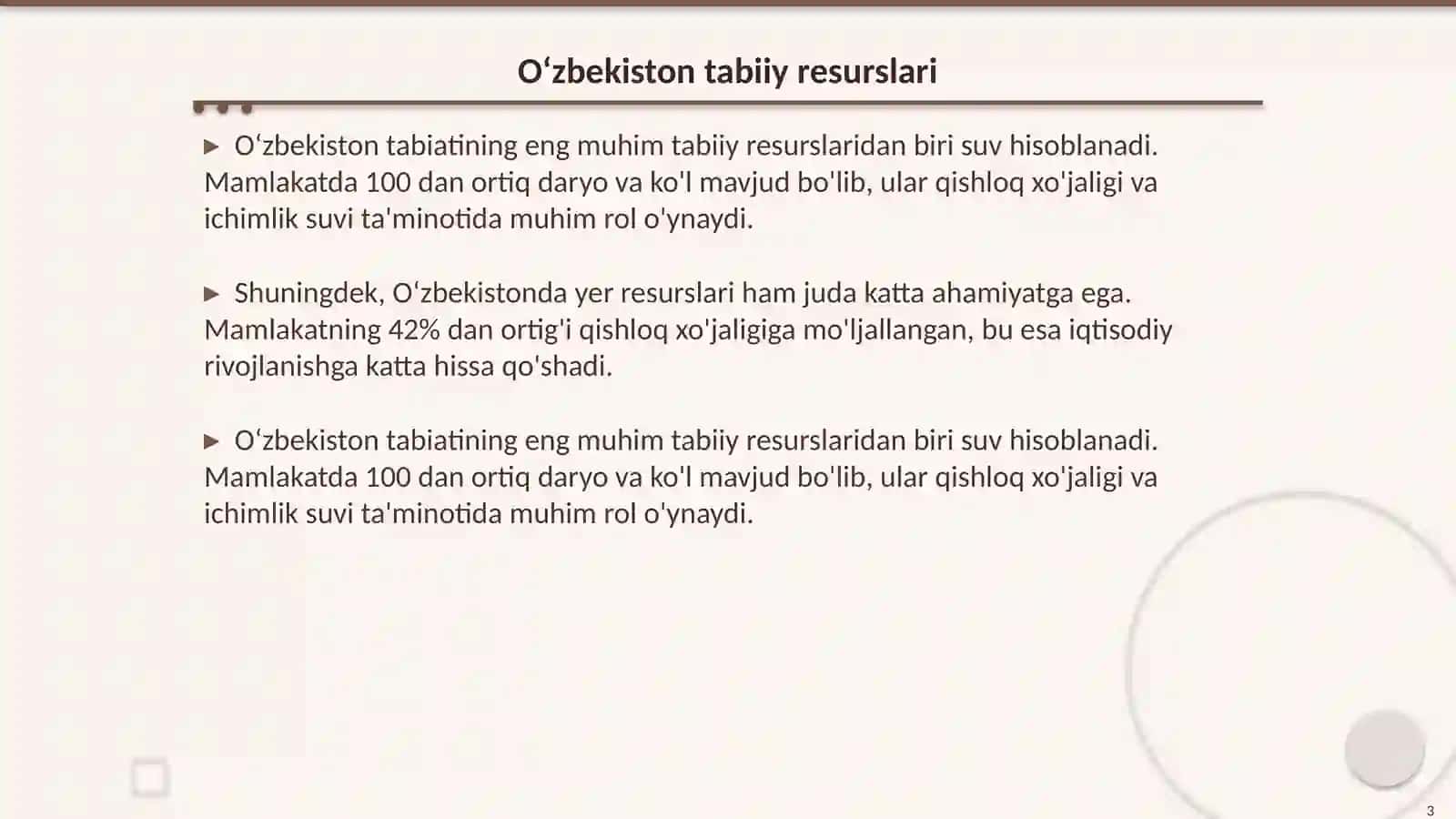 Oʻzbekiston tabiatini muhofaza qilish 3