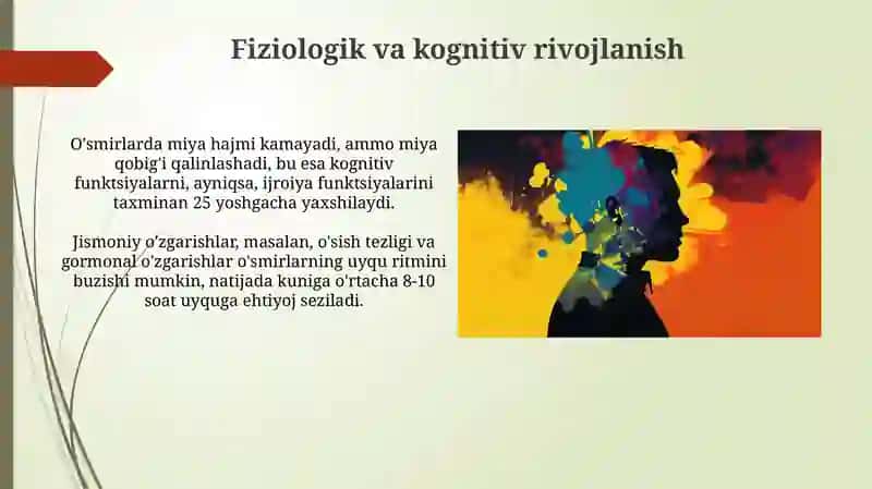 O'smirlik va òspirinlik davri psixik xususiyatlari 3