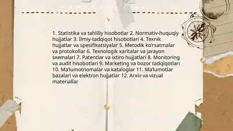 Sohaga oid malumot axborot hujjatlari 3