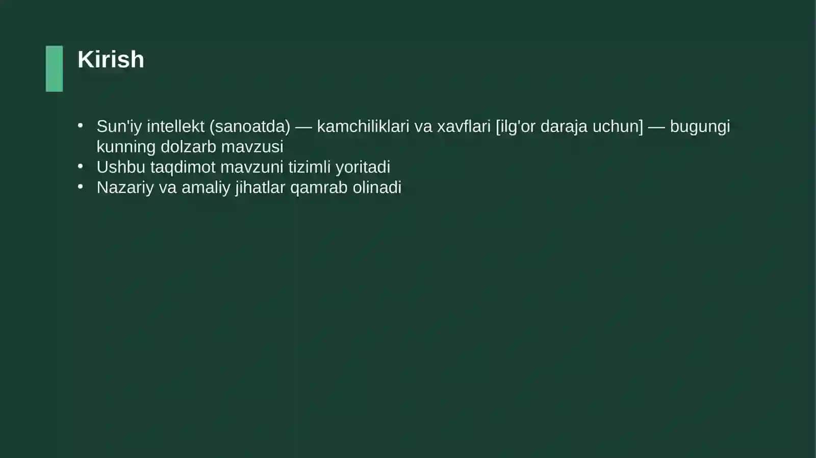 Sun'iy intellekt (sanoatda) — kamchiliklari va xavflari [ilg'or daraja uchun] 3