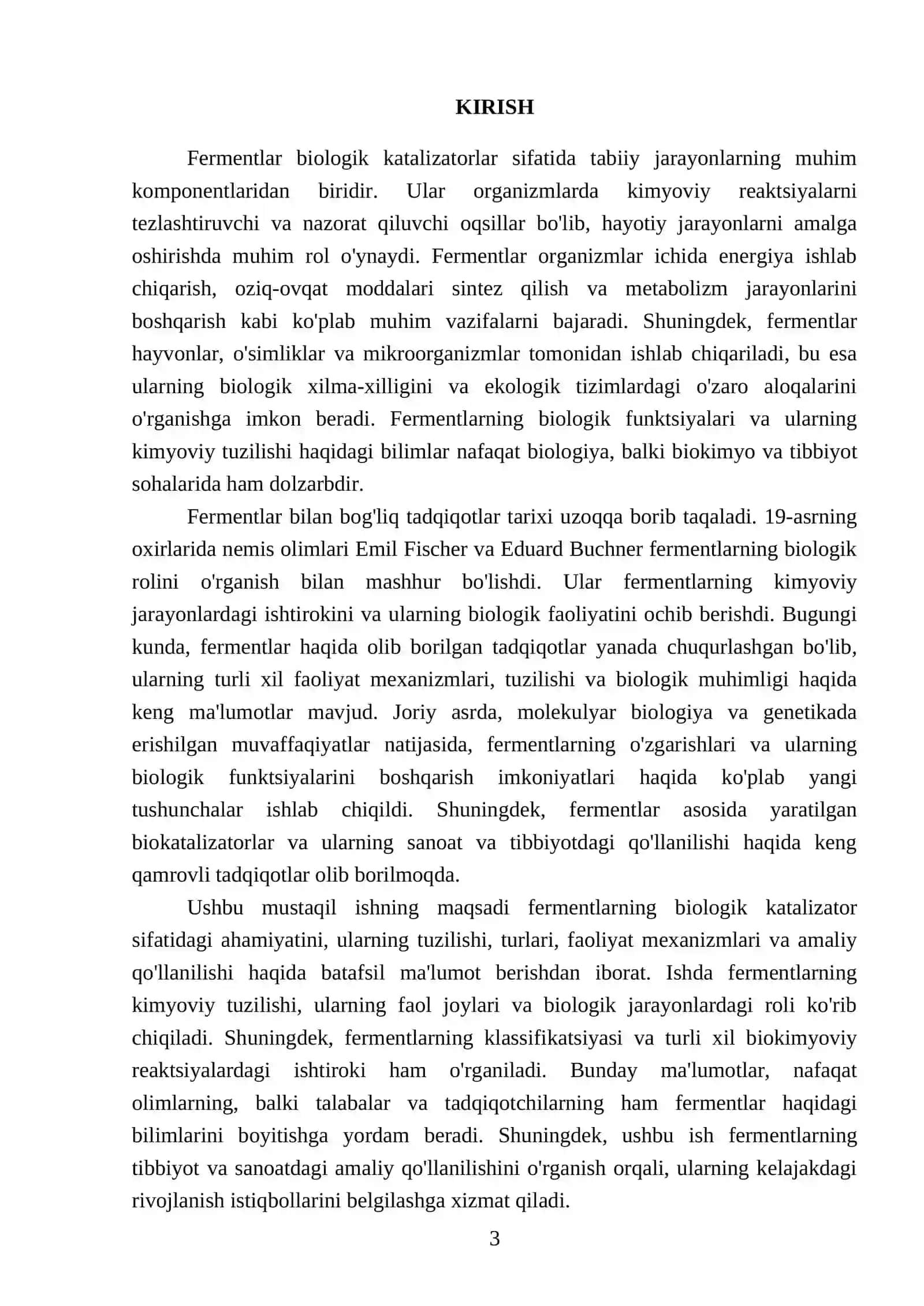 Fermentlar biologik katalizatorlar 3