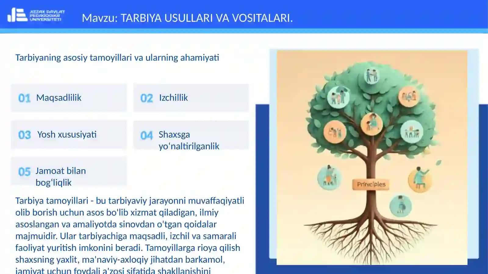 TARBIYA USULLARI VA VOSITALARI 3