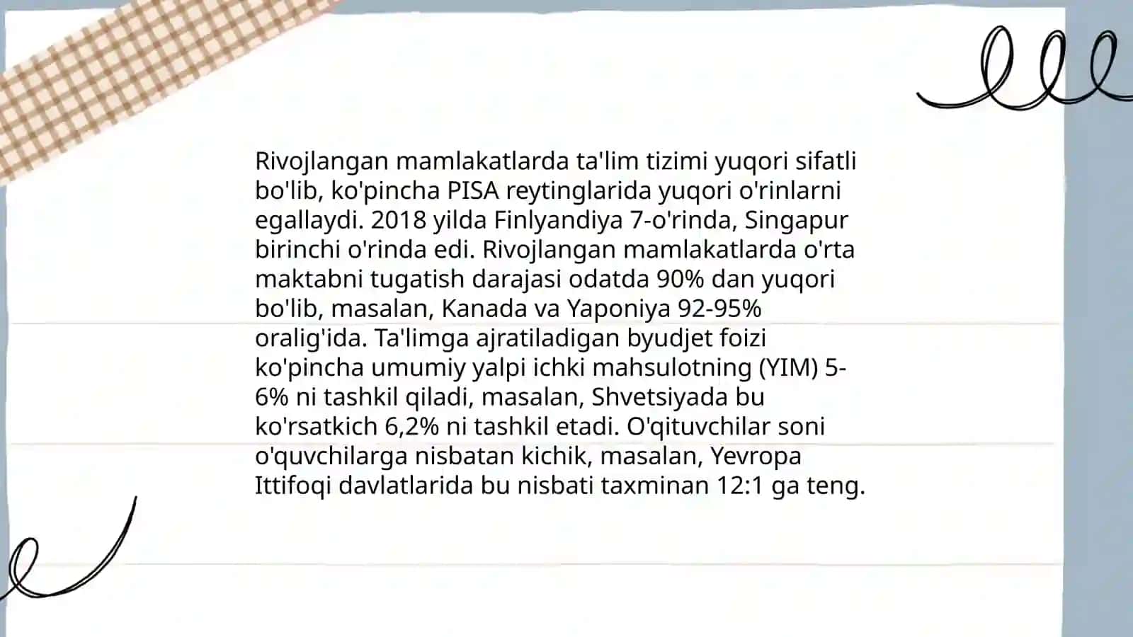 Rivojlangan mamlakatlarda ta'lim tizimi 3