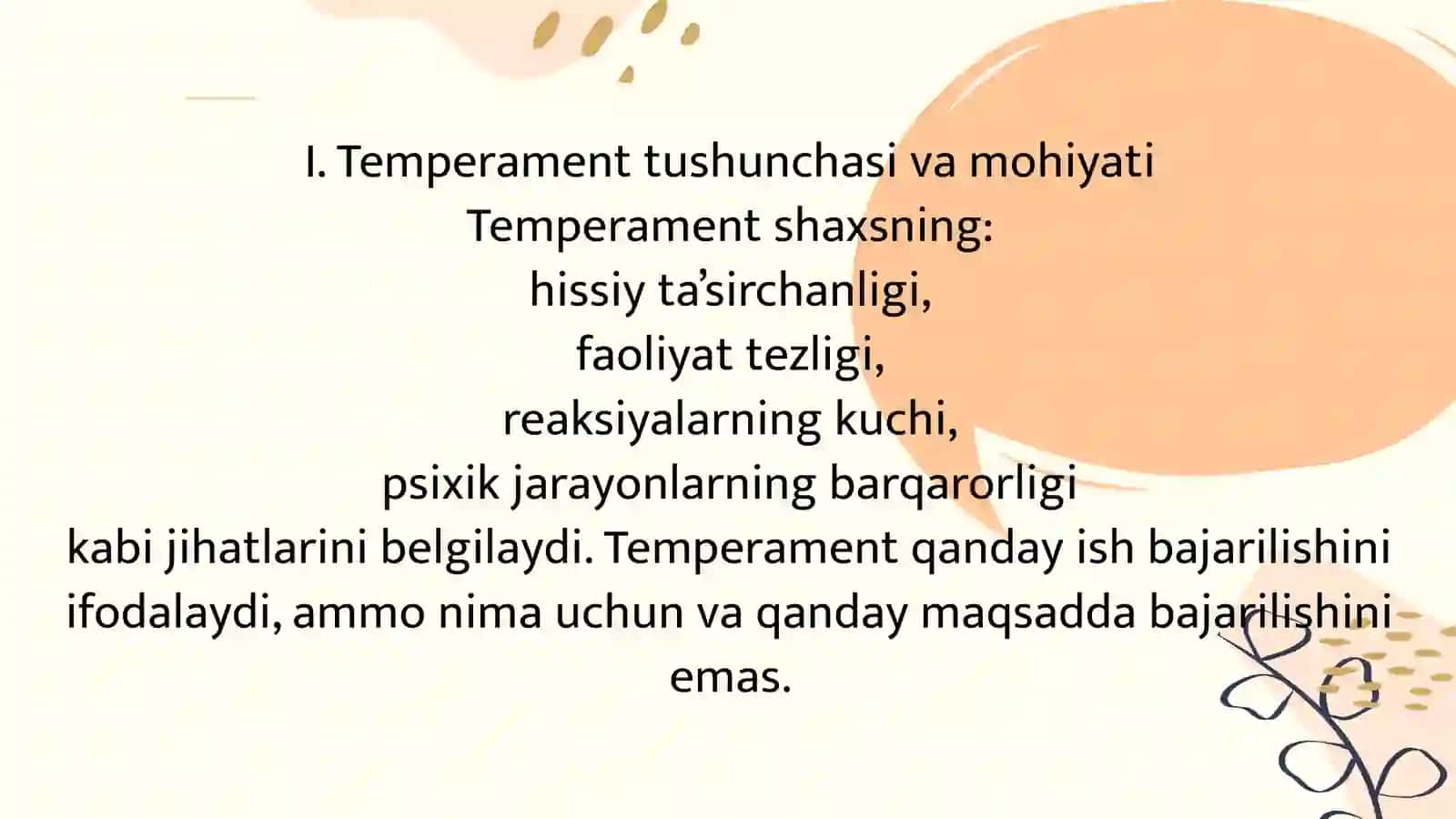 Temperament 3