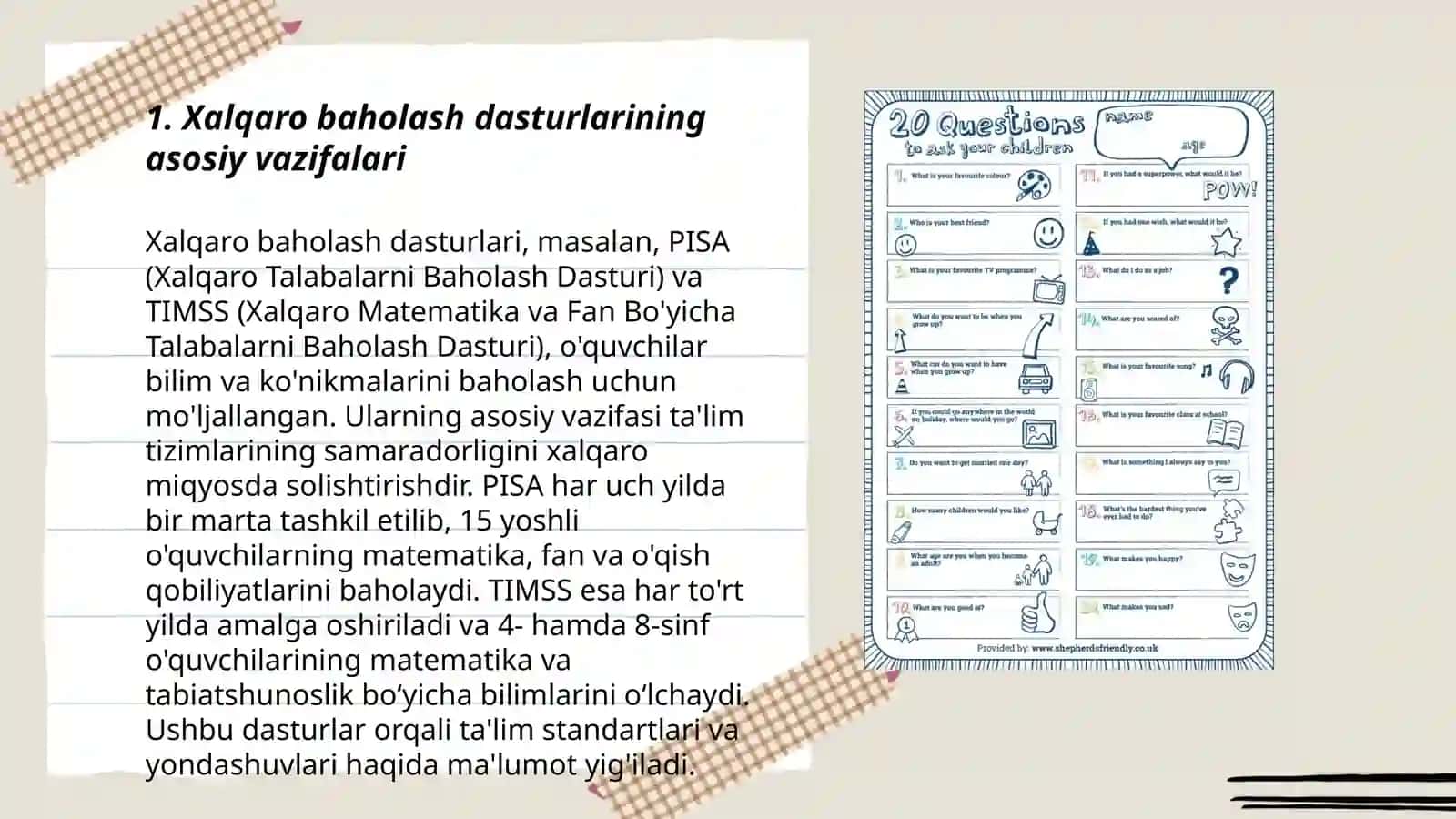 Xalqaro Baholash Dasturlarining Maqsad va Vazifalari 3