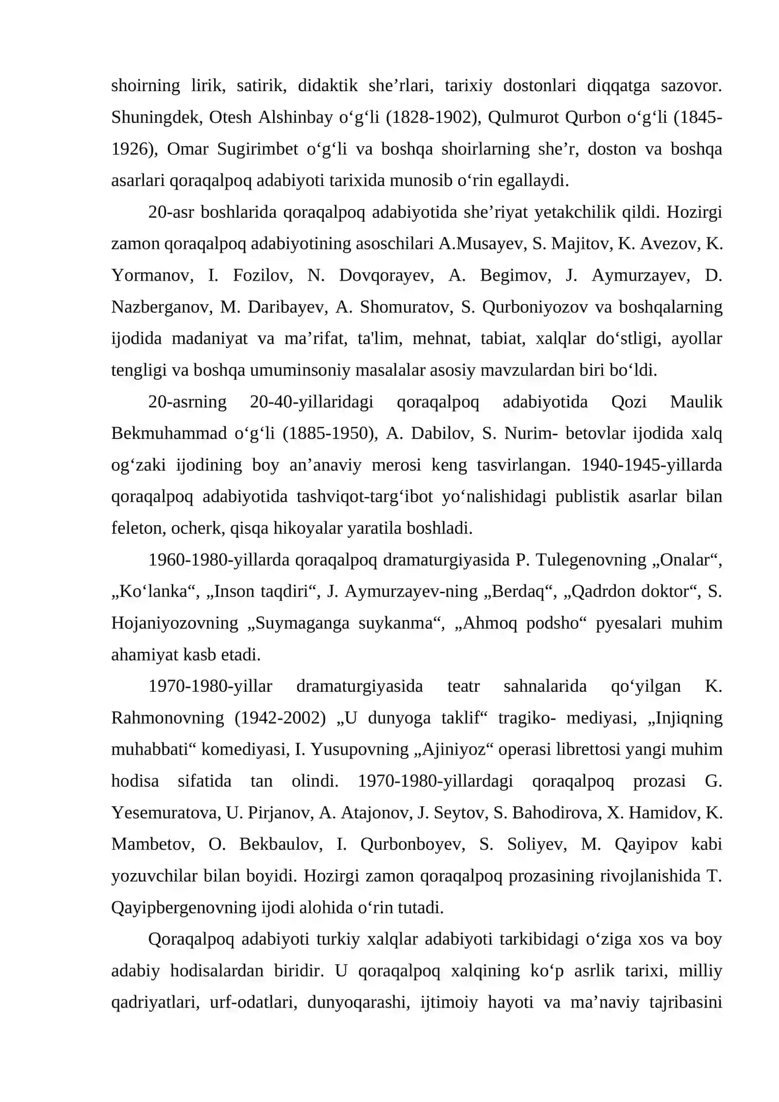 QORAQALPOQ ADABIYOTI 3