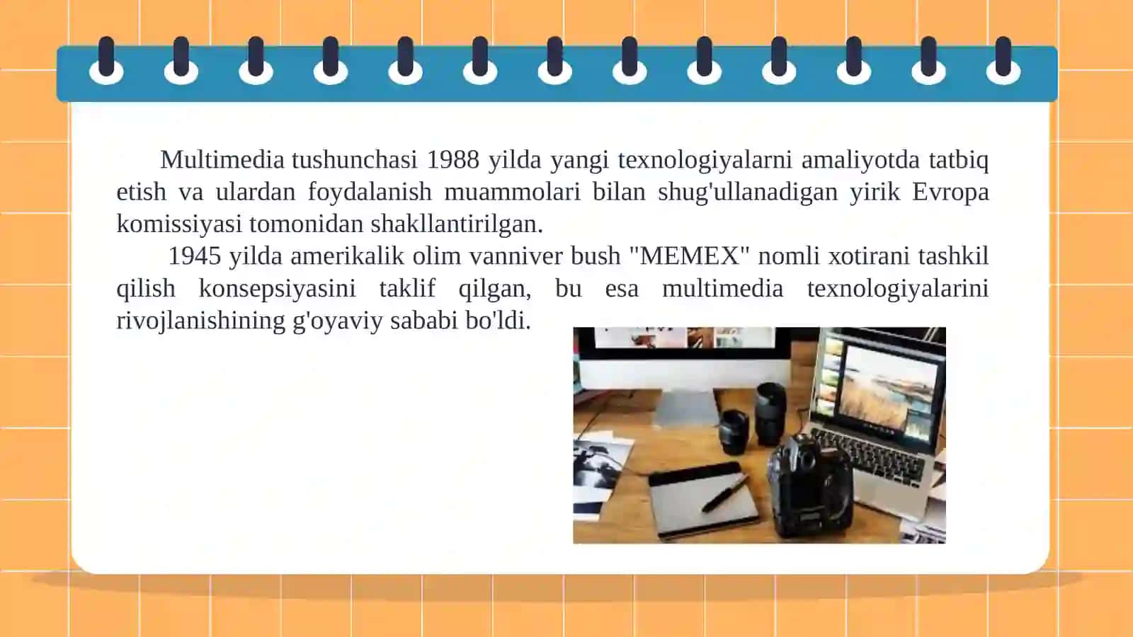 Multimediyaning asosiy tushunchalari. Audio va video axborotlar bilan ishlash asoslari 3