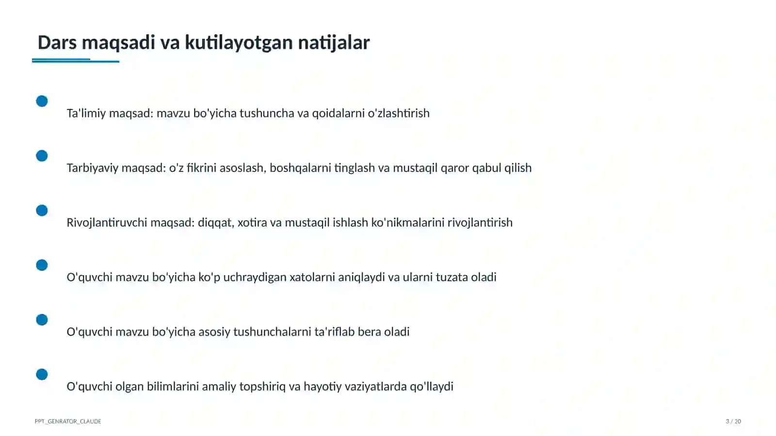 Sinf soati va tarbiyaviy tadbirlar 3