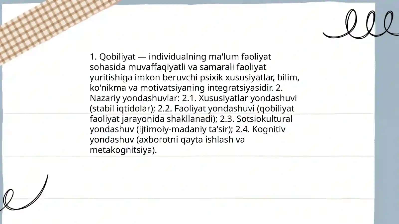Qobiliyat tushunchasi va uning psixologik mazmuni 3