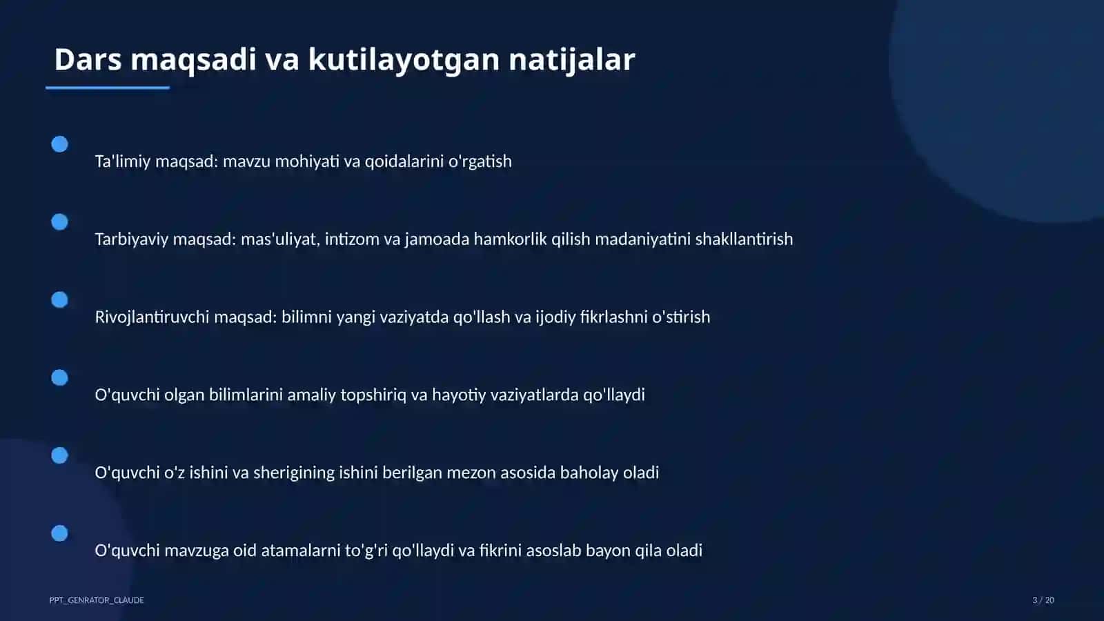 O'zbek tilining davlat tili sifatidagi mavqei (11-sinf) 3