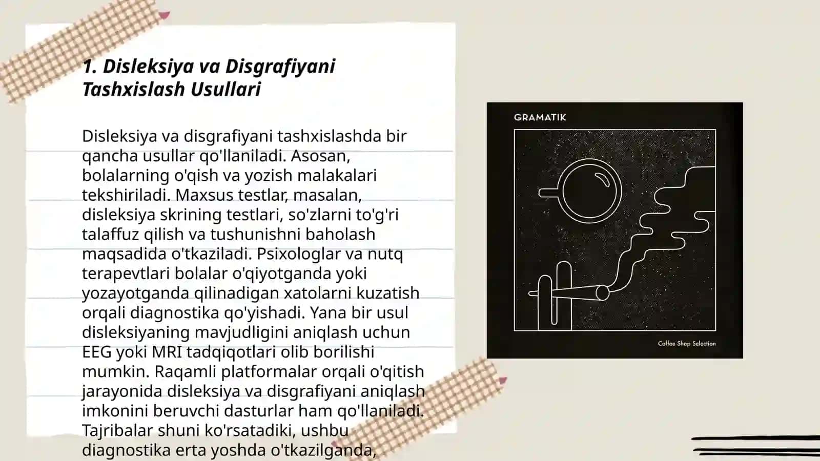 Disleksiya va Disgrafiyani Tashxislash Usullari 3