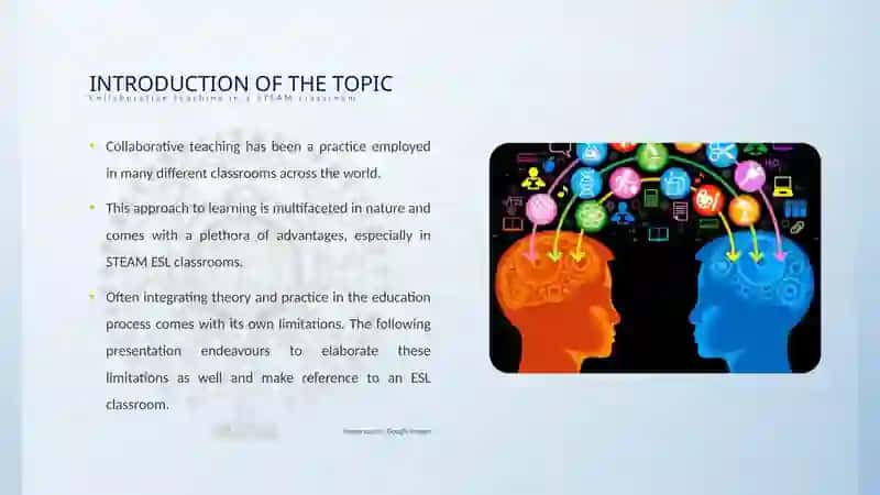 Collaborative Teaching In A Modern STEAM Classroom:limitations, successes and the recurring advantages for all stakeholders in the education process 3