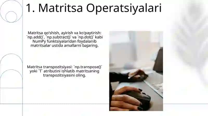 Python dasturlash tilida ikki o'lchovli massivlar bilan ishlash 3