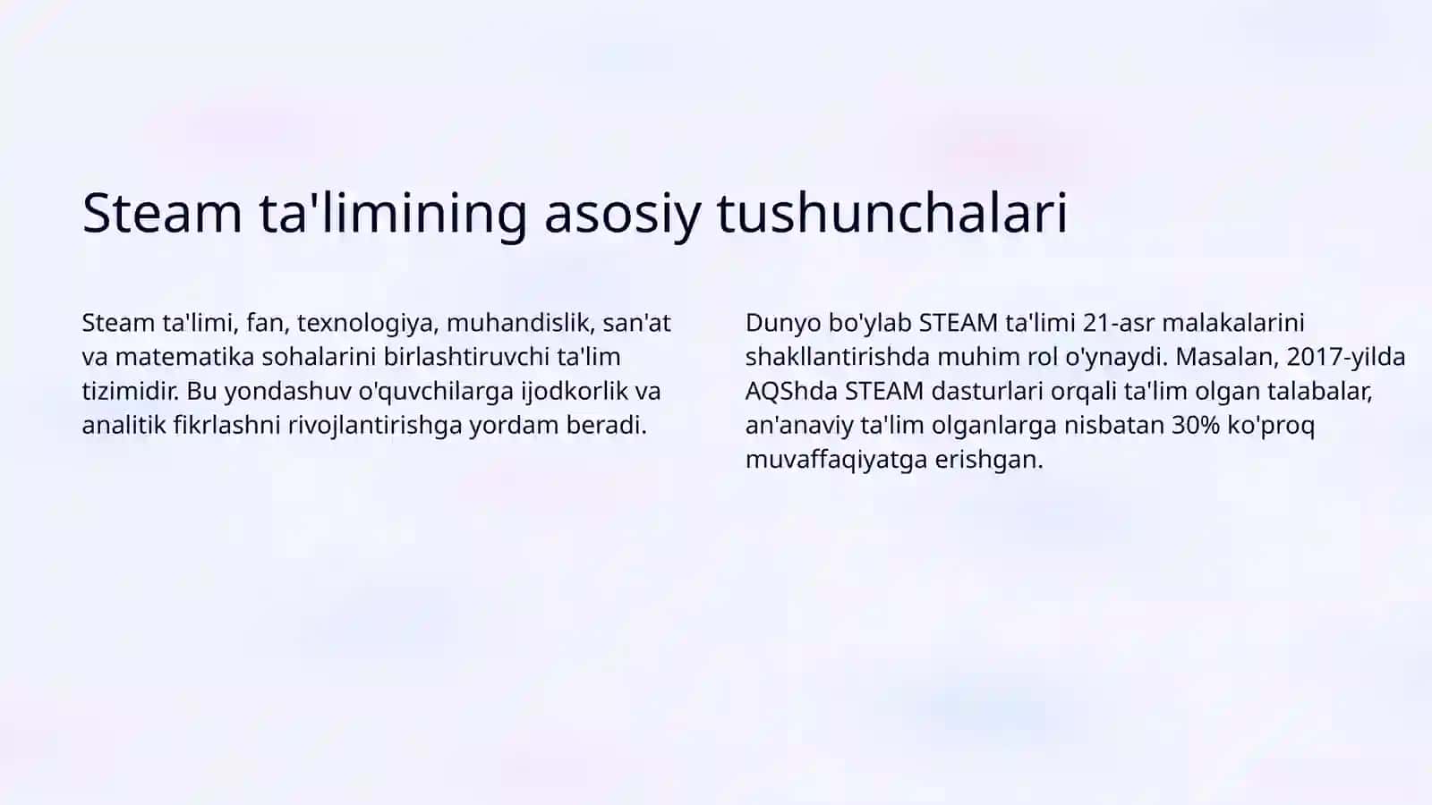 Steam Ta'limi 3