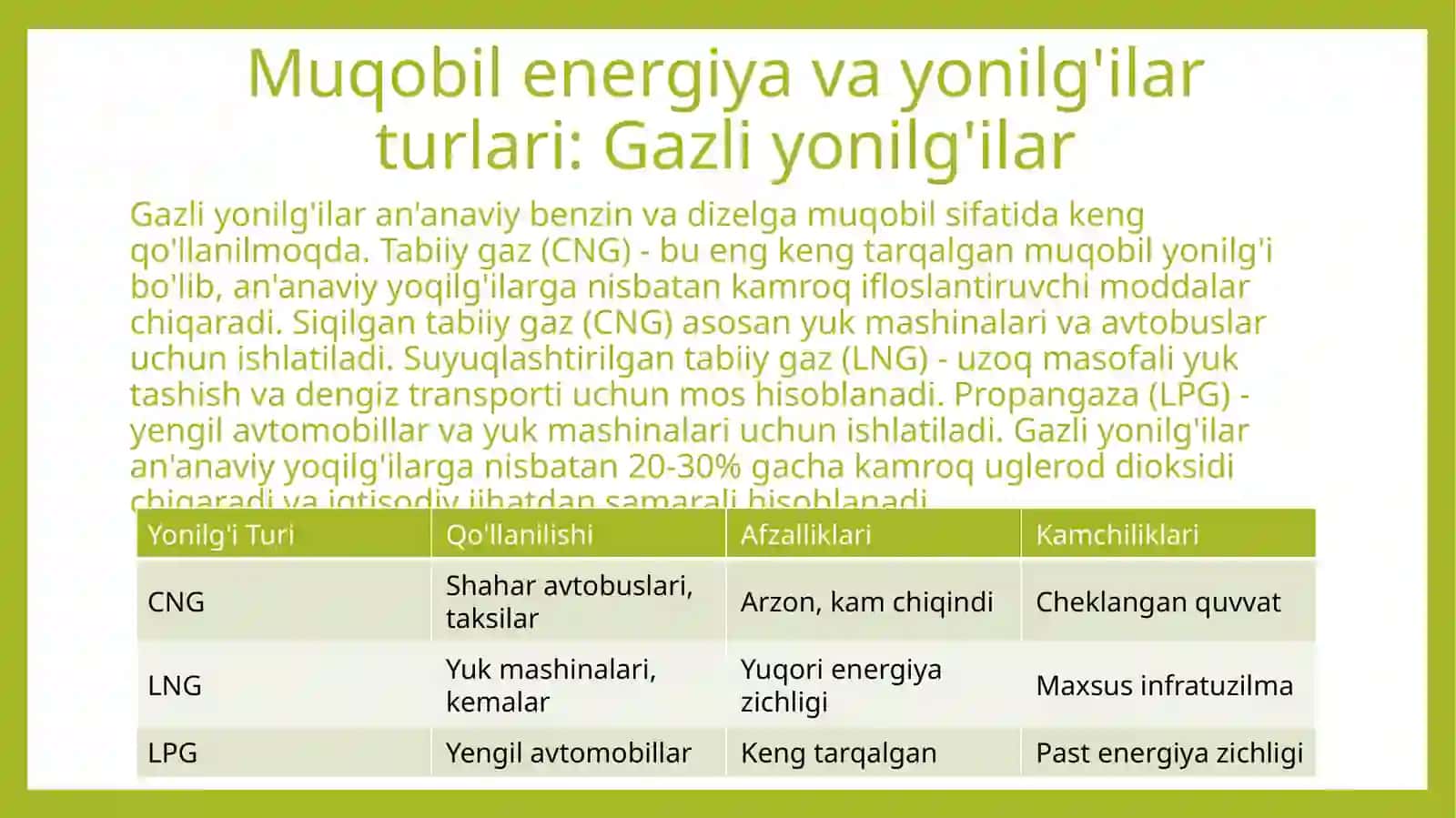 Barqaror transportning istiqbolli yo‘nalishlari 3
