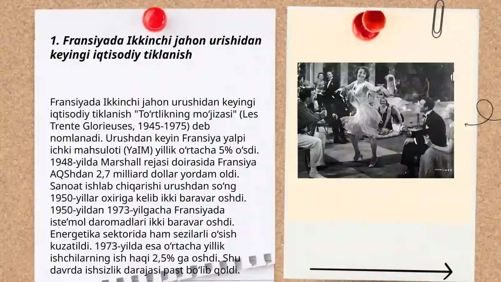 Fransiyada Ikkinchi jahon urishidan keyingi iqtisodiy tiklanish 3