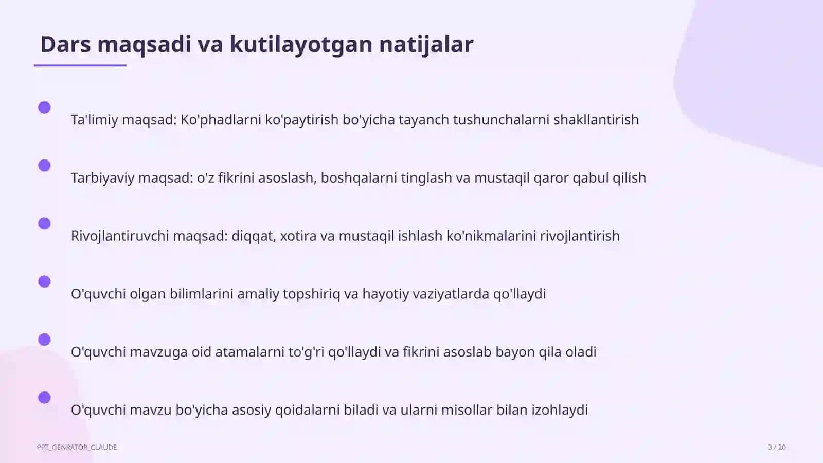 Ko'phadlarni ko'paytirish (7-sinf) 3