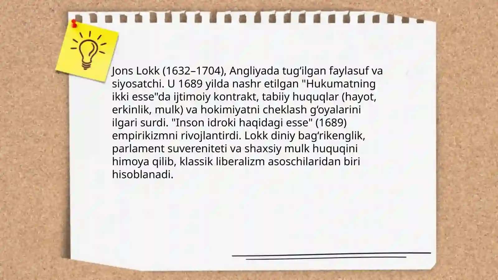 J.Lokk-klassik liberalizm mafkurasining asoschisi 3
