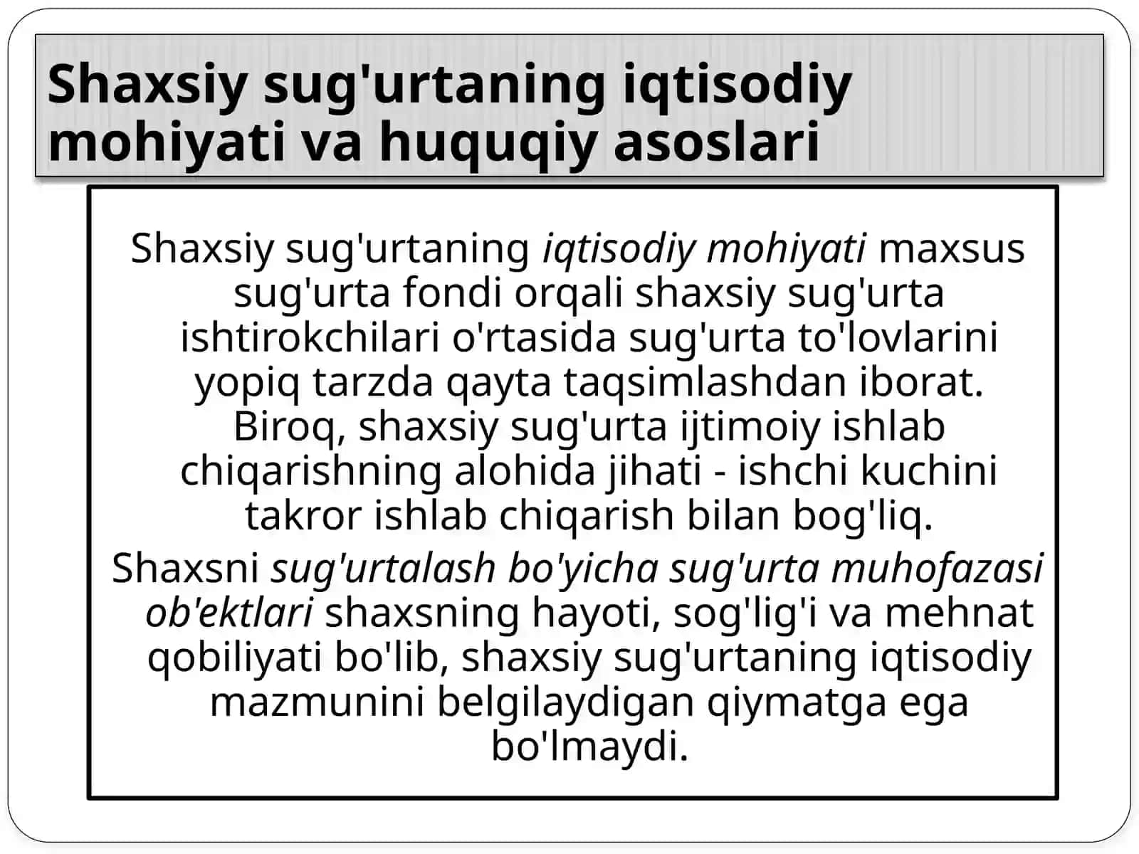 Shaxsiy sug'urta 3