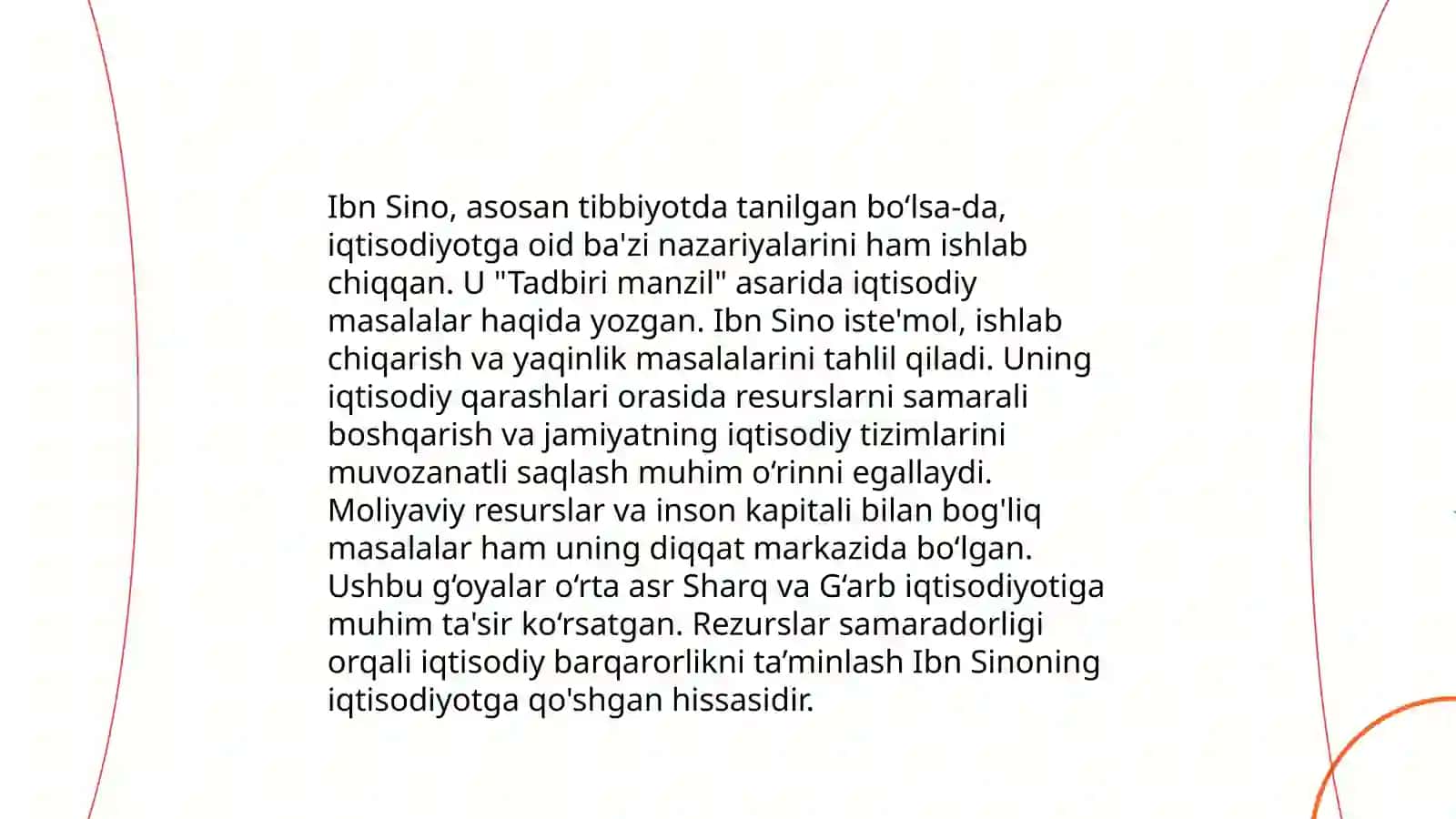 Ibn Sinoning iqtisodiy qarashlari 3