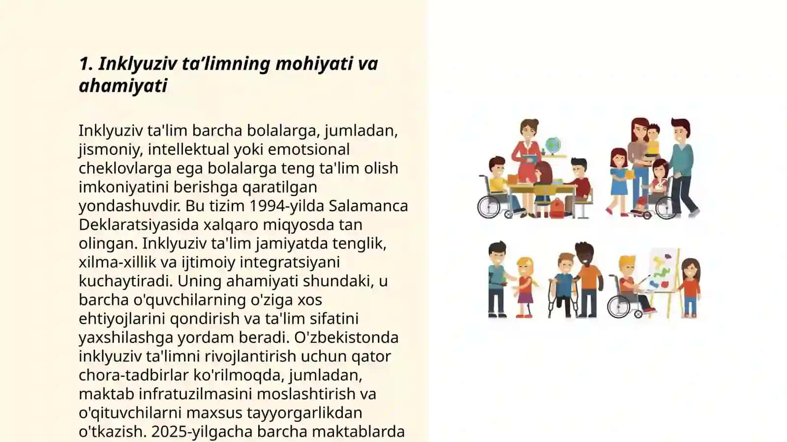 Inklyuziv taʼlimning mohiyati va ahamiyati 3