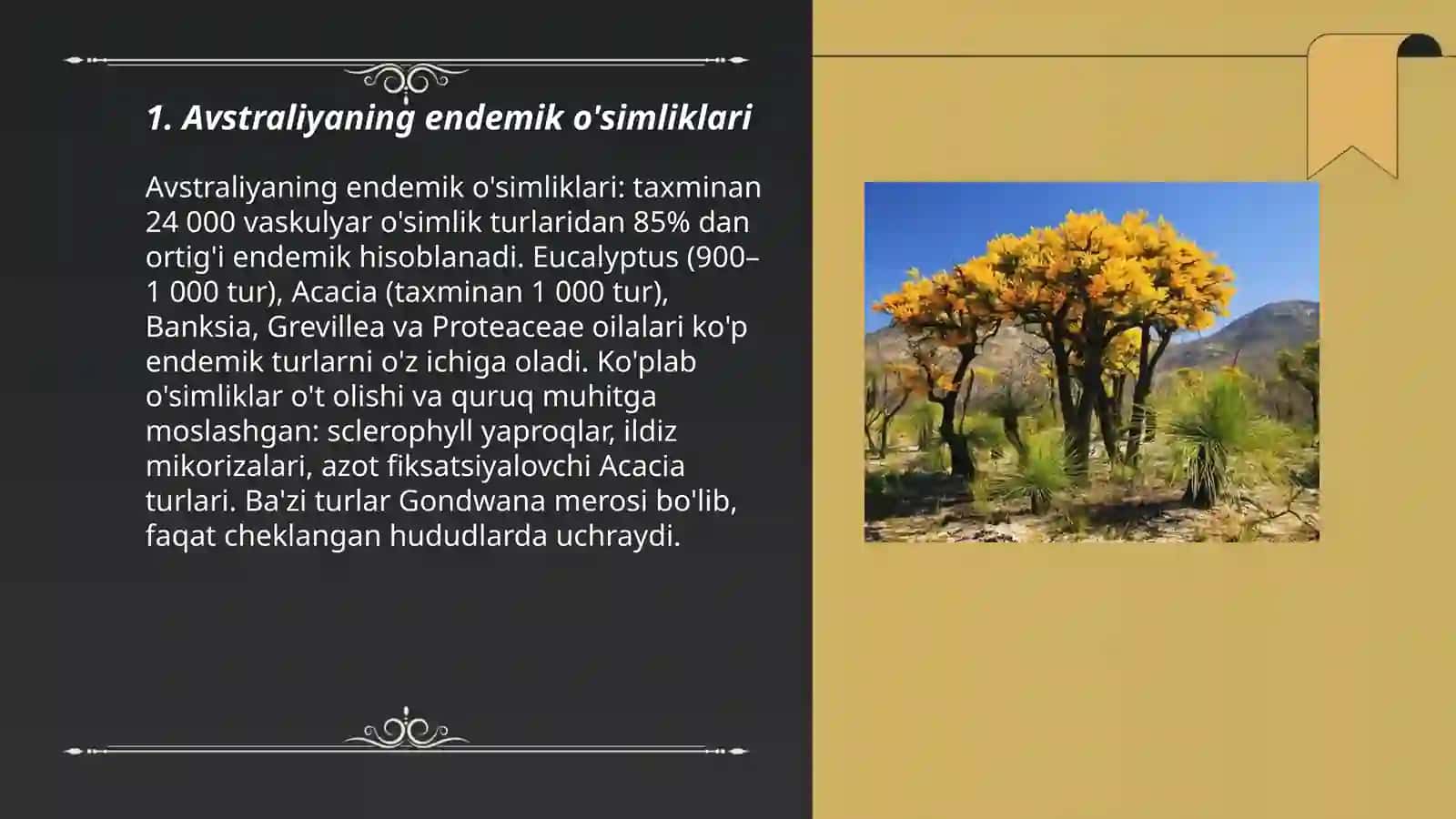 Avstraliyaning endemik o'simliklari 3