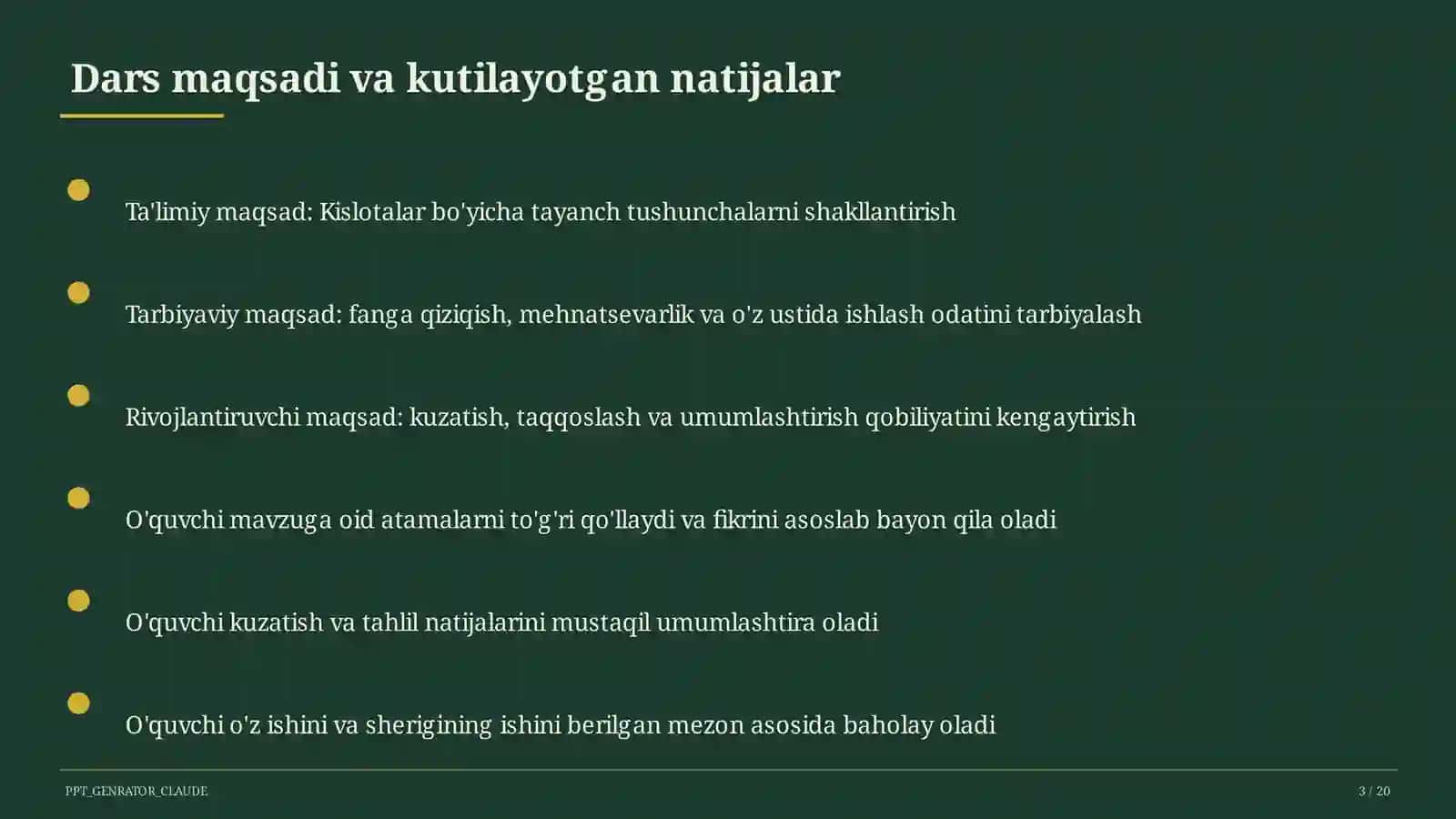 Kislotalar (8-sinf) 3