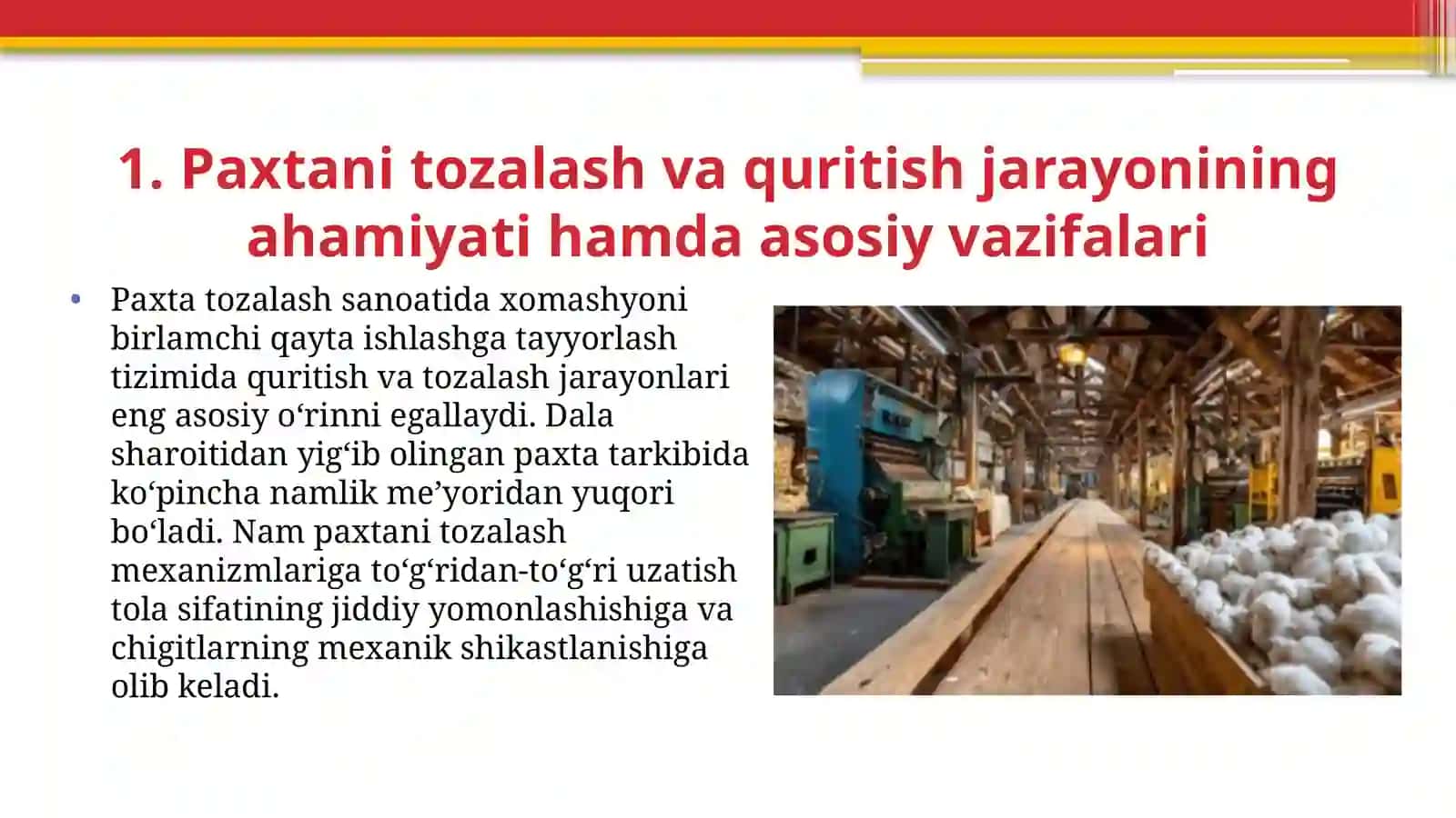 Paxtani tozalash bo‘yicha maxalliy quritgichlarni afzallik va kamchiliklari 3