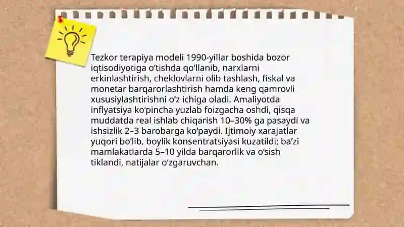 Bozor iqtisodiyotiga o‘tayotgan mamlakatlarning iqtisodiy rivojlanish modellari 3