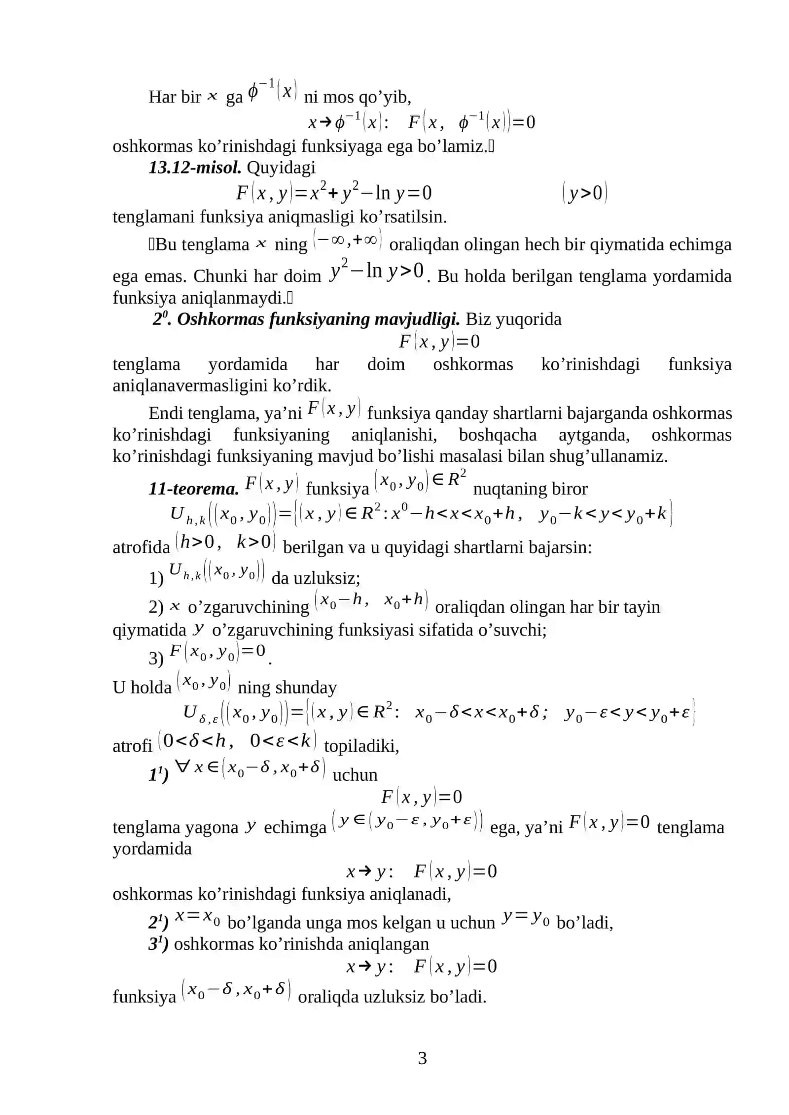 Oshkormas funksiyalar 3