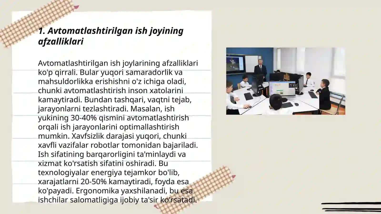 Avtomatlashtirilgan ish joyi 3
