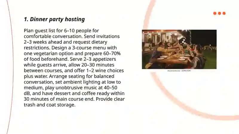 Dinner Party Hosting 3