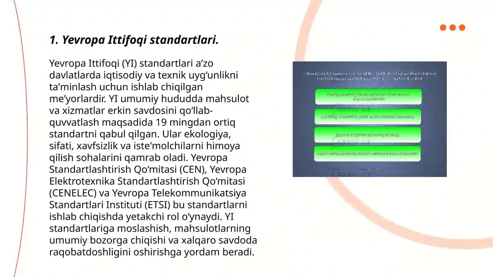 Yevropa Ittifoqi standartlari 3