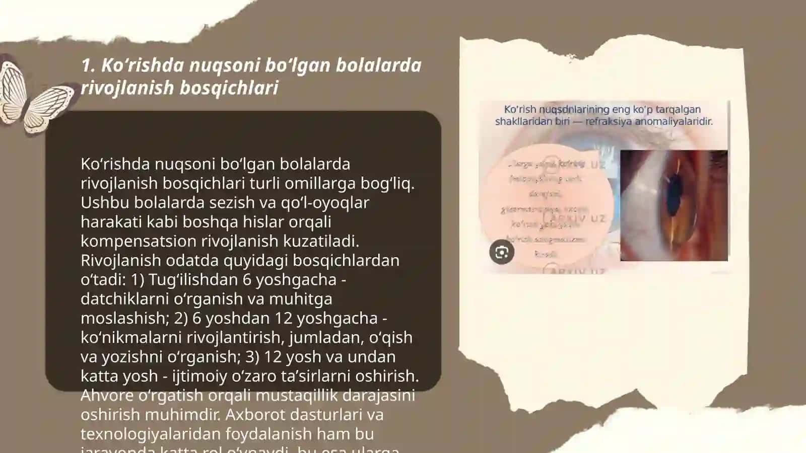Koʻrishda nuqsoni boʻlgan bolalar rivojlanishining oziga xos xususiyatlari 3