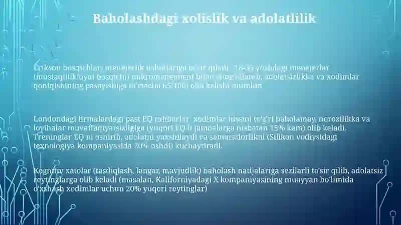 Psixologik jihatlar va rivojlanish 3