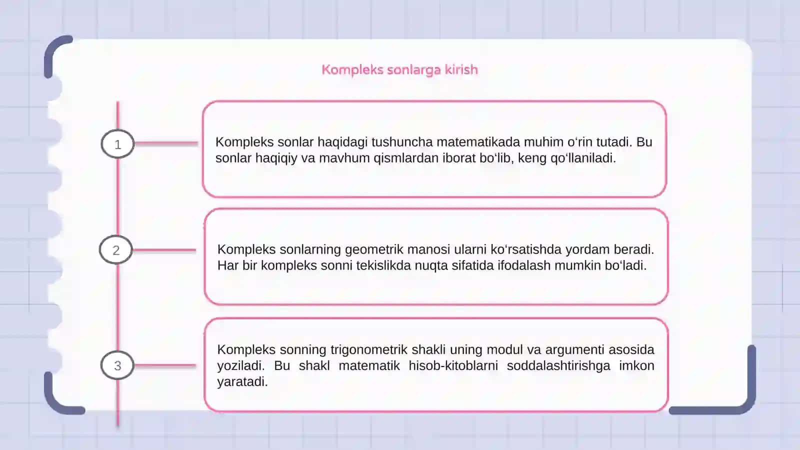 Kompleks sonlar 3