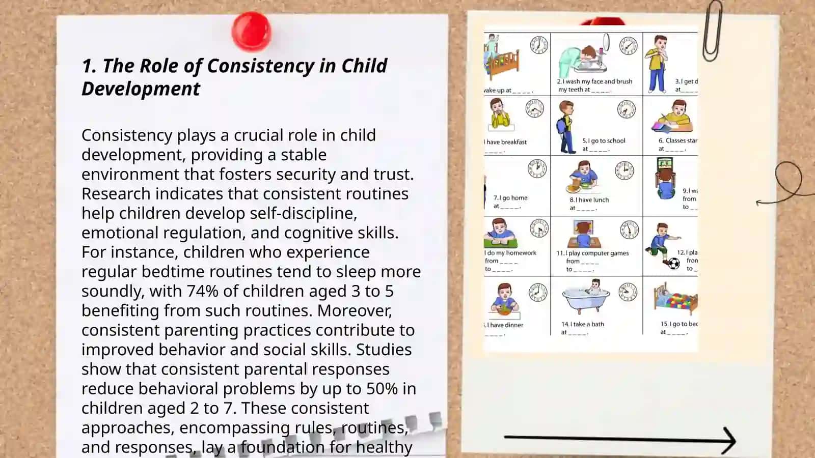 The importance daily routine for kids 3