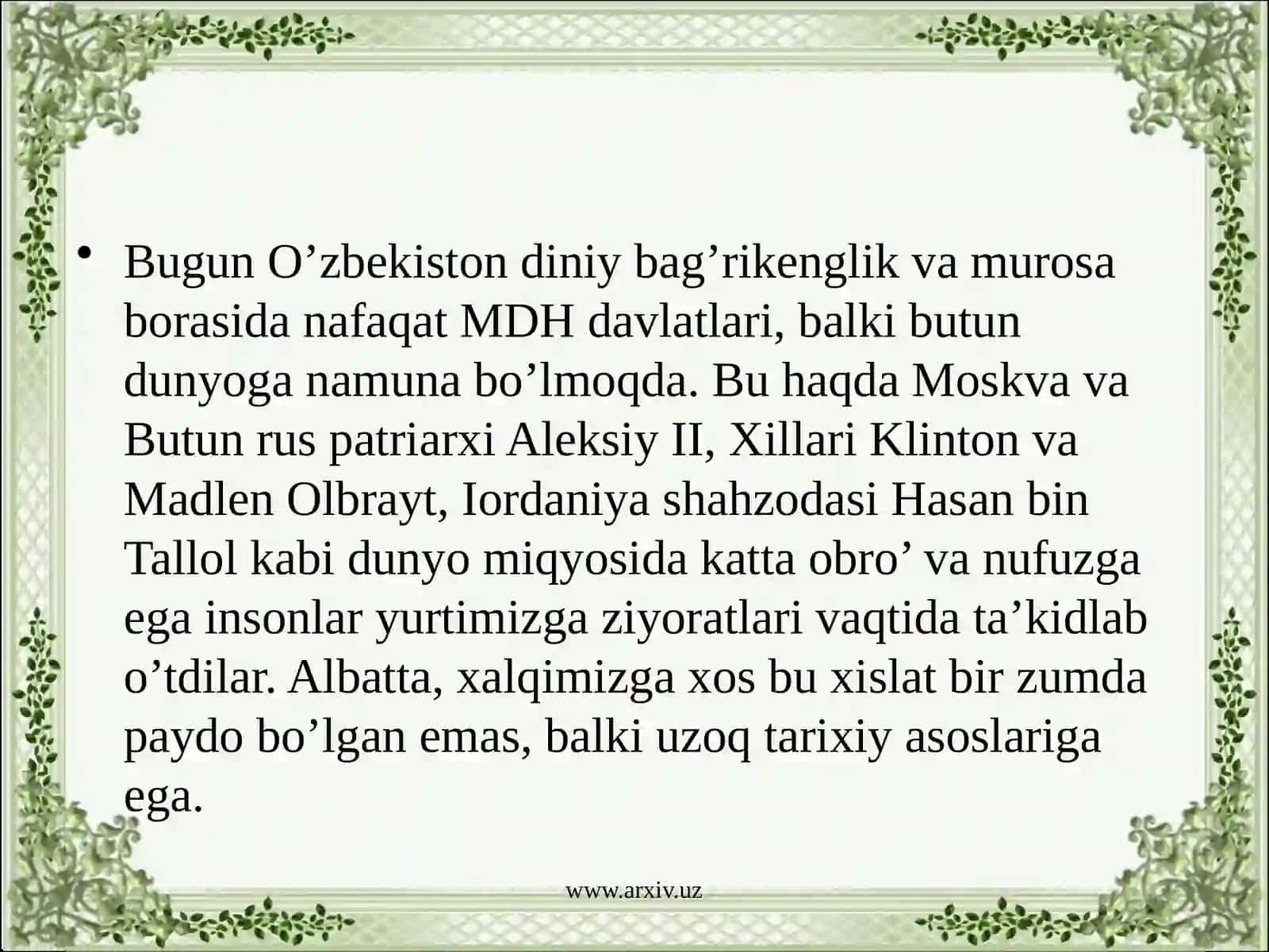 Davlat va din 3