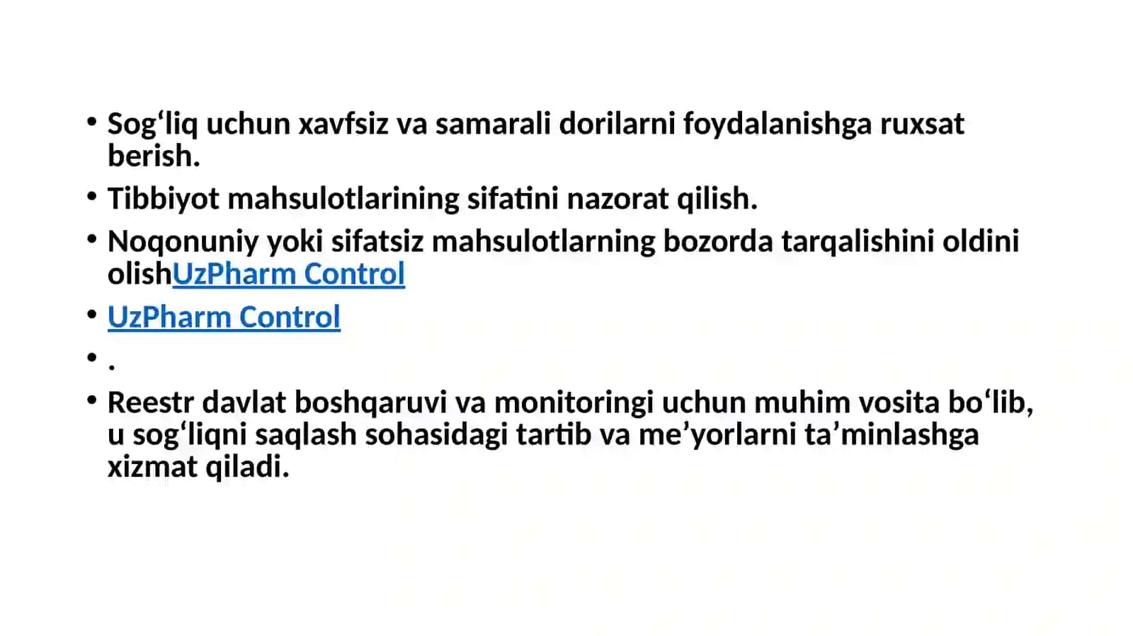 Dorivositalarining Davlat reestri 3