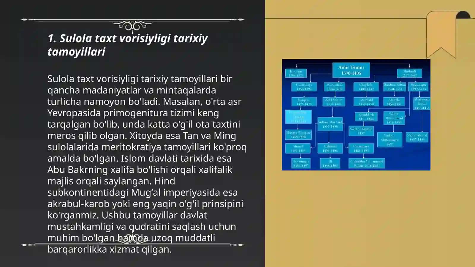 Sulolalarda taxt vorisiyligi masalalari 3