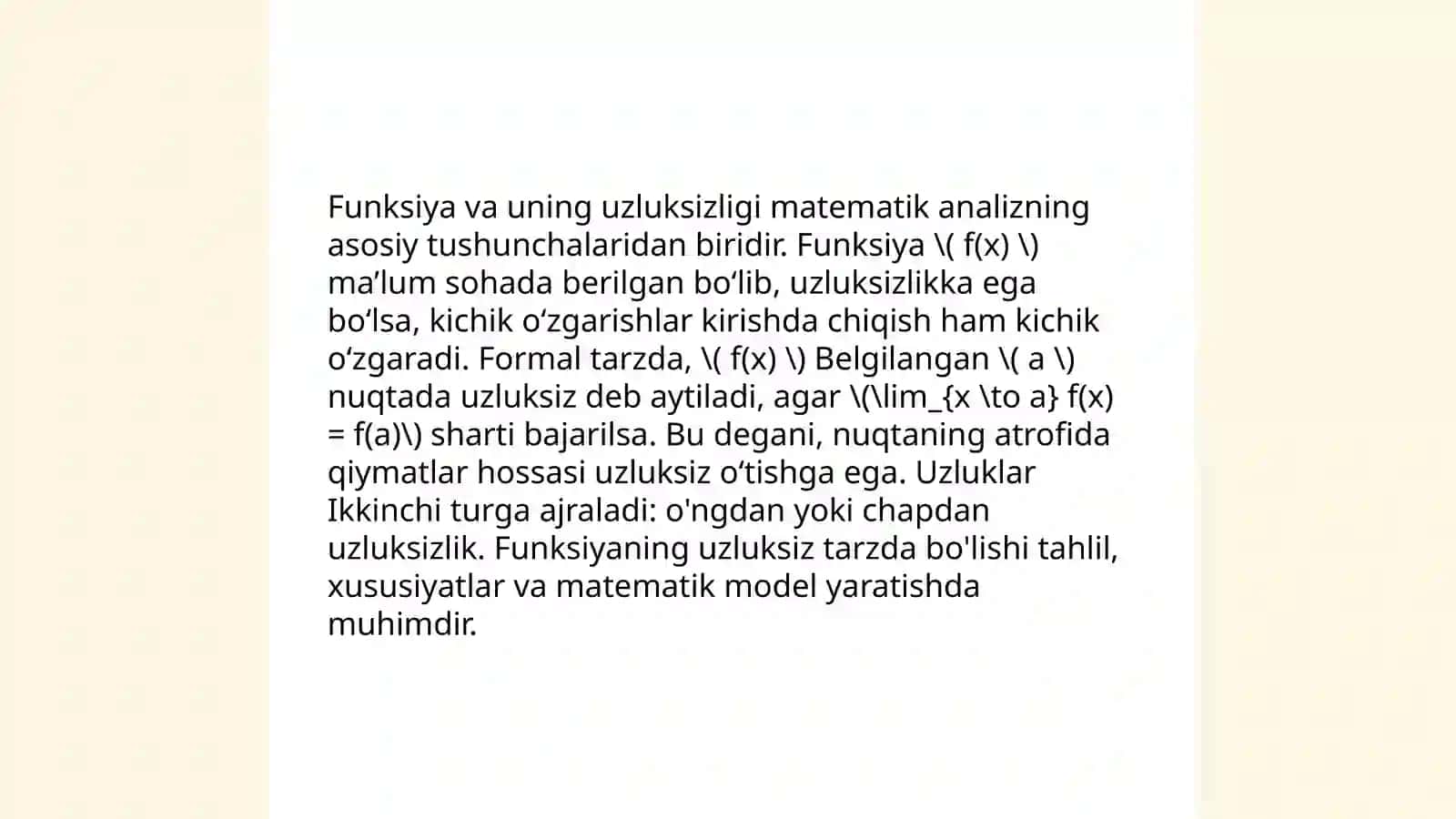 Uzluksiz funksiyalarning oraliq qiymatlari haqida teoremalar 3